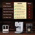 Regency Espresso Coffee Maker, Adjustable Pressure up to 20 Bars, Cappuccino Coffee Maker with Adjustable Foaming Milk Frother Wand for Steam Espresso, 1.2L Removable Water Tank, 1350W, White